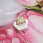 14K GOLD RING/ INEL AUR 14K R0646