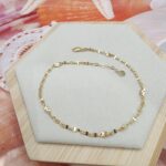 14K Gold Ankle Bracelet/ Bratara pentru Glezna Aur 14K 046