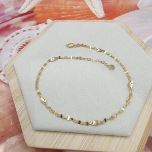 14K Gold Ankle Bracelet/ Bratara pentru Glezna Aur 14K 046