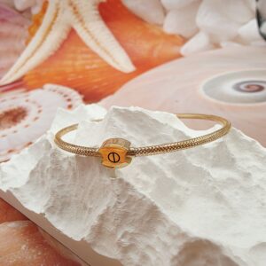 14K Gold Bangle/ Bratara Fixa Aur 14K BF535